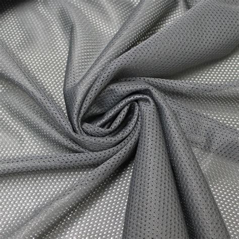 Charcoal Micro Mesh Knit Fabric By The Yard Football Fabric Etsy