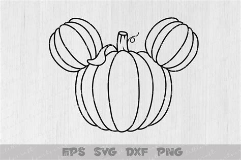 Halloween Pumpkin Mickey Svg Disney Clipart Cricut Cut Etsy