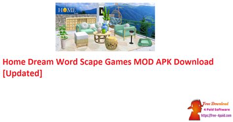 Home Dream Word Scape Games V1015 Mod Apk Download Updated