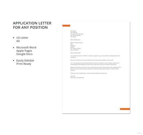 A job application letter is the first step to initiate the job application process. 32+ Job Application Letter Samples | Free & Premium Templates