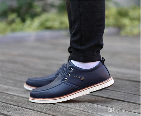 2019 New Style Men Dress Leather Oxford Shoes Lace Up Casual Business