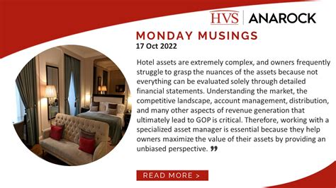 Hvs Hvs Monday Musings Hotel Asset Management Is Essential For An Unbiased Perspective