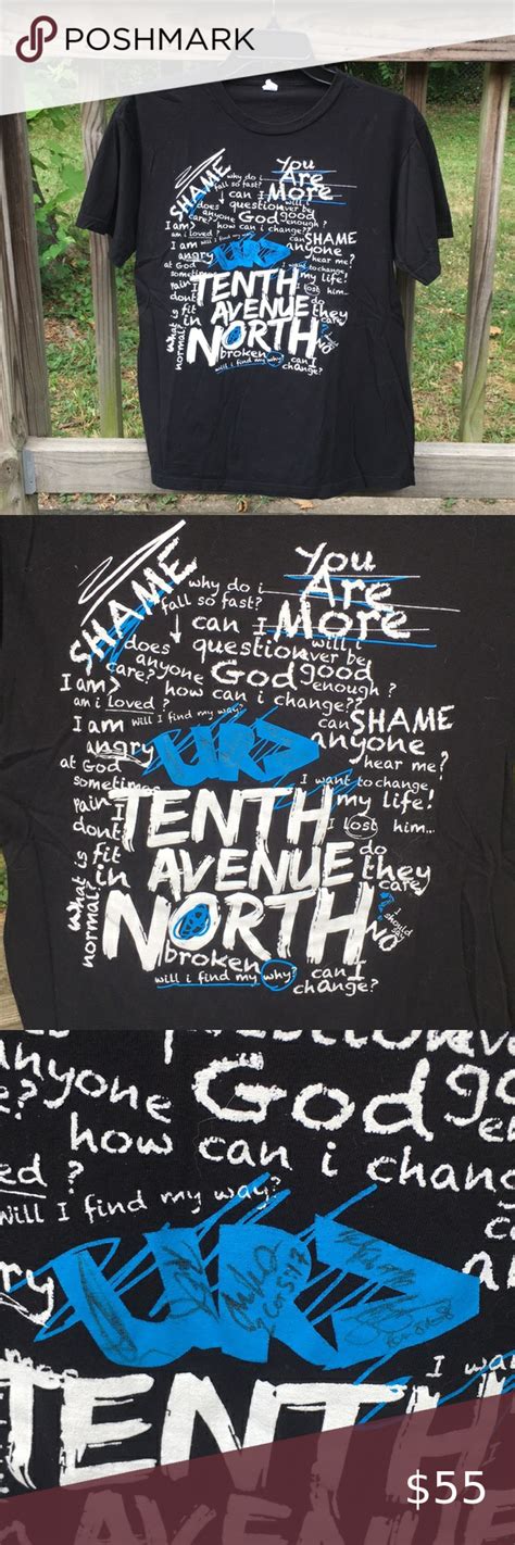 Tenth Avenue North Band Signed T Shirt T Shirt Shirts Band