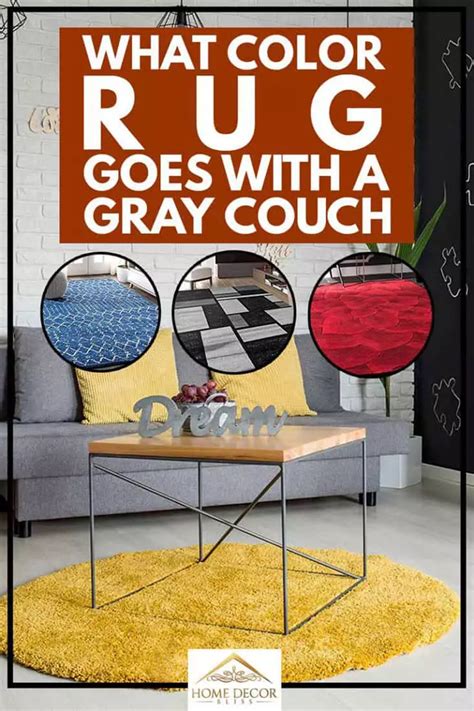 What color rug goes with black couch. What Color Rug Goes With a Gray Couch - Home Decor Bliss ...