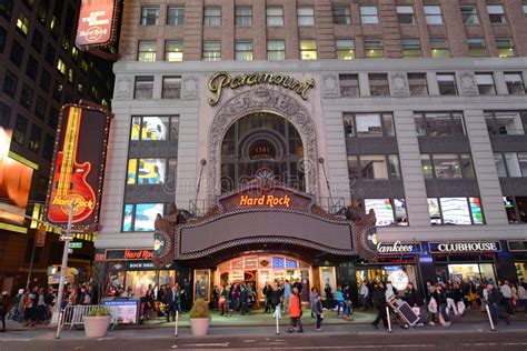 Paramount Theatre Times Square Manhattan Nyc Editorial