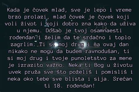 Najlepše čestitke Za Punoletstvo 18 Rodjendan Cestitke I Poruke Sa