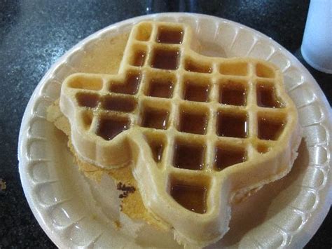 Texas Shaped Waffle At Continental Breakfrast Picture Of La Quinta