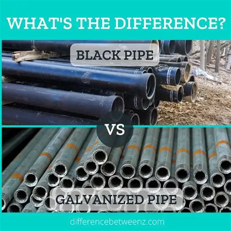 Difference Between Black And Galvanized Pipe Difference Betweenz