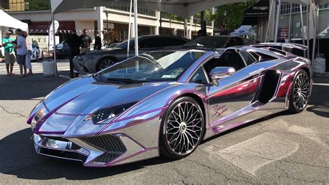 A casual $849,900 in canada or roughly $664,000 in the. Chrome & Purple Lamborghini Aventador SV ! - YouTube
