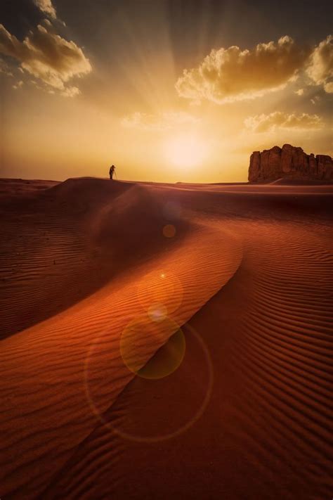 Sunset In The Desert Of Riyadh Saudi Arabia Deserts Of The World