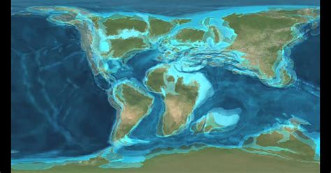 World Map Million Years Ago Map
