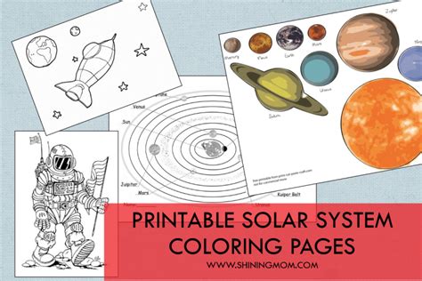 Solar System For Kids Printables