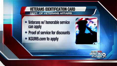 Make sure you have a copy of a state or federal issued id and a photo saved (size limit 3mb) on the device you will be using. VA announces new veterans identification cards - YouTube