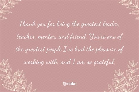 20 Short Thank You Note Messages For Your Boss Cake Blog Example