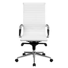 White Leather Conference Chair 
