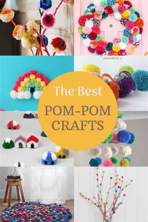 The Best Pom Pom Crafts And Diys For The Home Who Doesnt Love Making