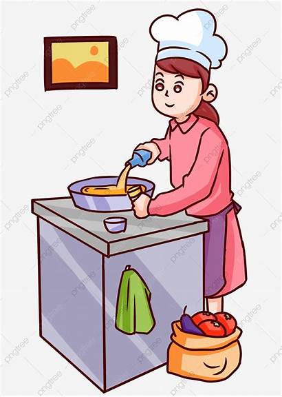 Cook Female Chef Painted Clipart Psd Pngtree