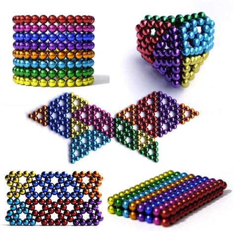 Novelty And Gag Toys Sunsoy 3mm 1000 Pcs Colorful Magnetic Balls Cube