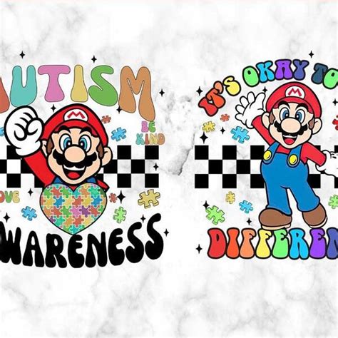 Super Mario Autism Svg Etsy Israel