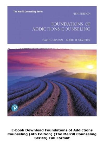 E Book Download Foundations Of Addictions Counseling 4th Edition The