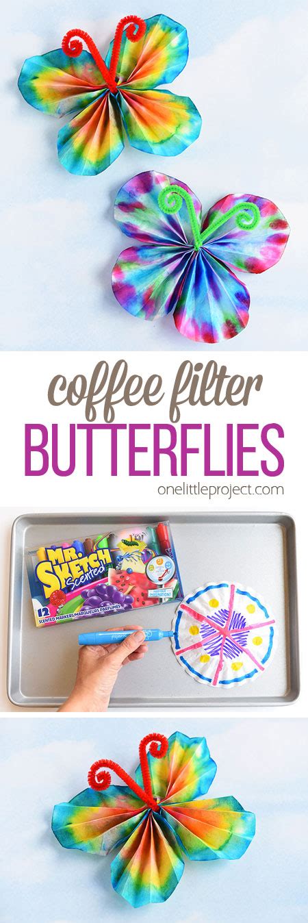 Coffee Filter Butterflies The Classic Craft Using Washable Markers