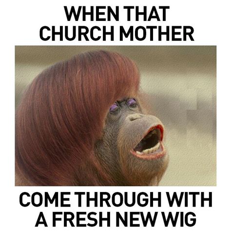 Funny Memes About Wigs Funny Memes Church Humor Make Me Laugh