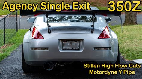 Agency Power Single Exit Exhaust Nissan 350z Youtube