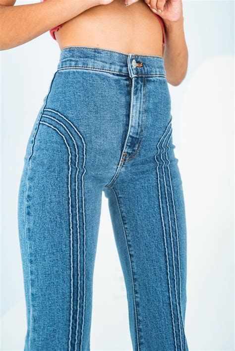 Rollergirl Flares Blue Clue Wash In S Inspired Fashion