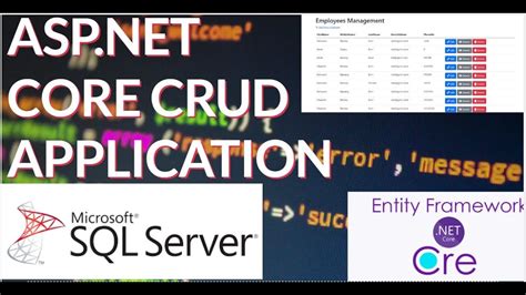 Create ASP NET Core Web Application With SQL Server Database Connection And CRUD Operations