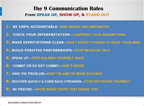 The 9 Communication Rules You Need To Succeed Malandro