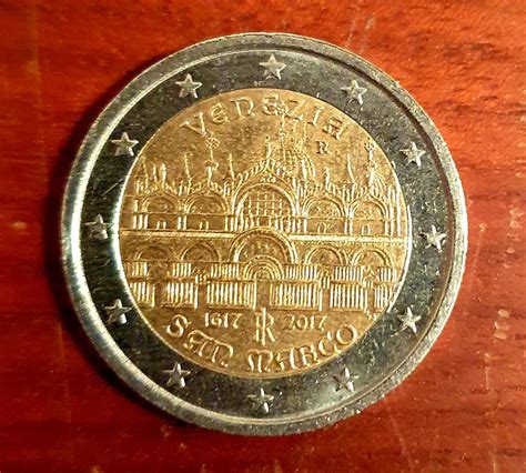 2 Euro Commemorative Coin Italy 2017 St Marks Basilica In Venice