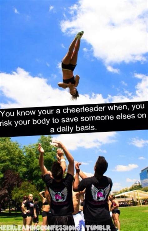 And You Know Your A Cheerleader Cheer Qoutes Cheerleading Quotes