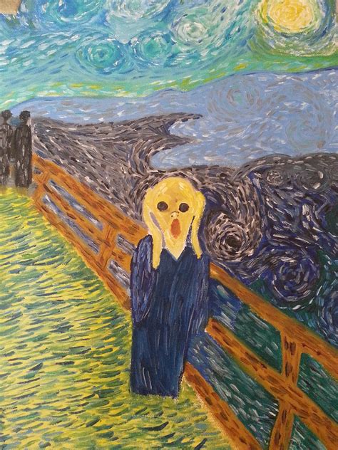 The Scream Painting Van Gogh Style Behance