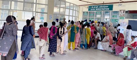 Long Queues Of Patients At Govt Hospital Commonplace The Tribune India
