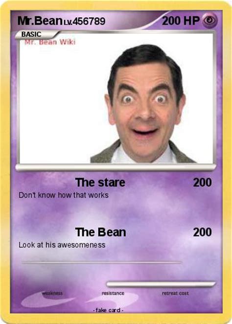 Pokémon Mr Bean 485 485 The Stare My Pokemon Card