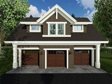 The free plans help you build yours in a variety of widths. Carriage House Plans | Craftsman-Style Carriage House Plan with 3-Car Garage # 023G-0002 at www ...