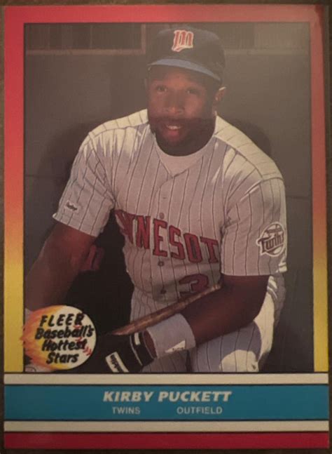 Kirby Puckett 30 Of 44 Prices 1988 Fleer Hottest Stars Baseball Cards
