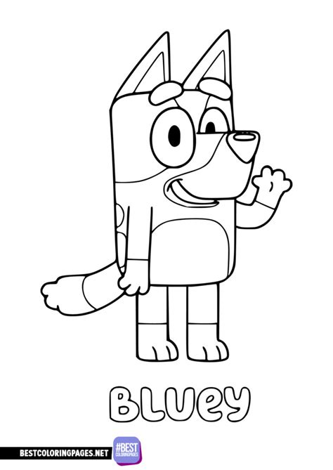 Bluey Coloring Pages Free Printable Coloring Pages