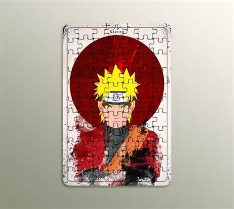 Uzumaki Naruto Ahşap Puzzle Tablohane