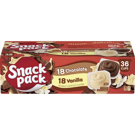 Snack Pack Pudding Variety Pack 325 Oz 36 Pk