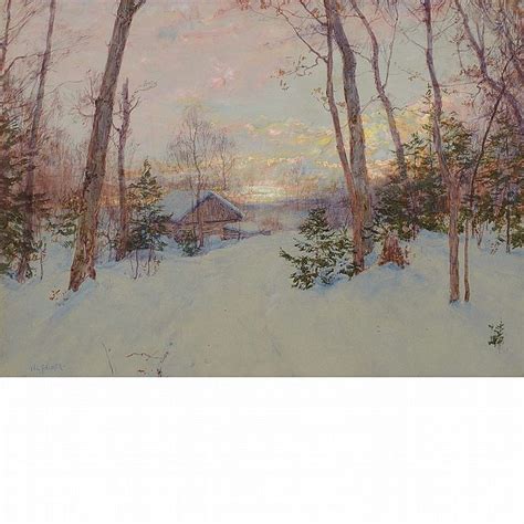 Sold Price Walter Launt Palmer American 1854 1932 The Loggers Hut