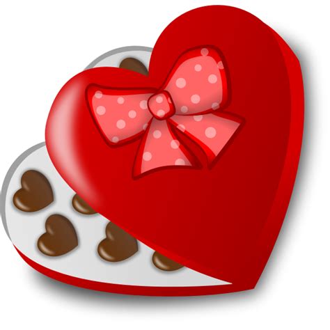 Heart Shaped Box Of Chocolates Vector Illustration Free Svg