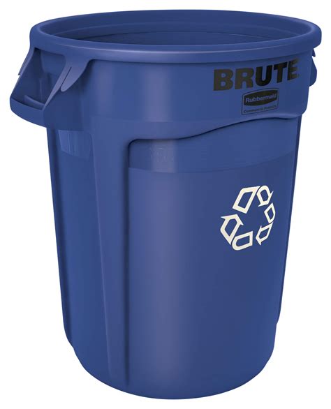 Buy Rubbermaid Commercial Products FG262073BLUE Brute Heavy Duty Round
