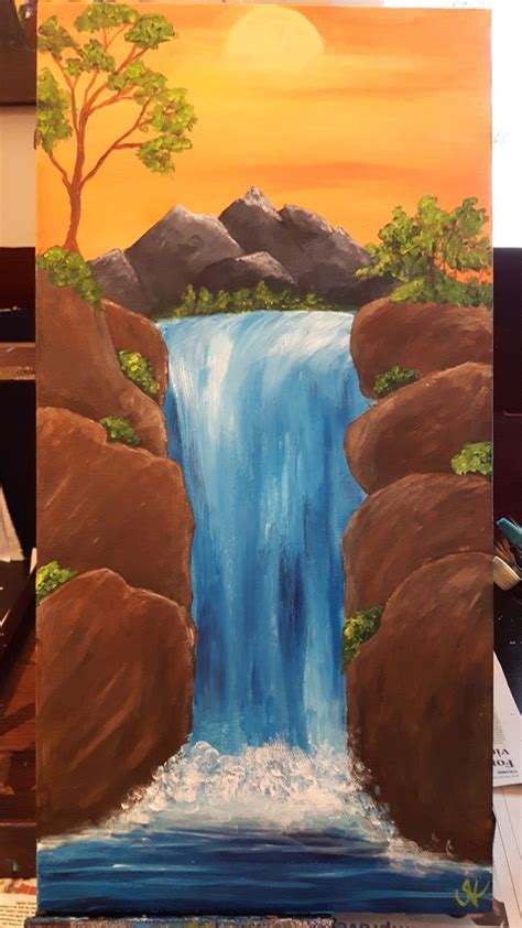How Do You Paint A Waterfall For Beginners