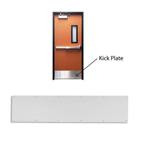Ives 8400 Series Kick Plates Stainless Steel Door Protection Plate