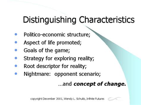 distinguishing characteristics