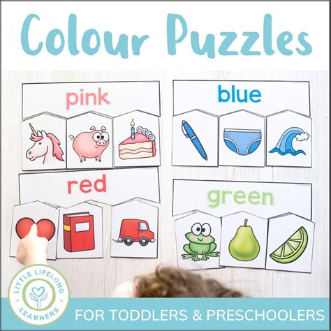 Colour Puzzles For Toddlers And Preschoolers Little Lifelong Learners