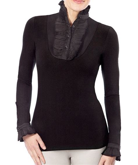 Look At This Elizabeth Daniel New York Black The Ruffle Top On Zulily
