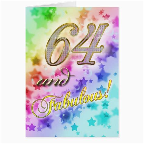 64th Birthday Card 64th Birthday Ts T Shirts Art Posters Other T Birthdaybuzz