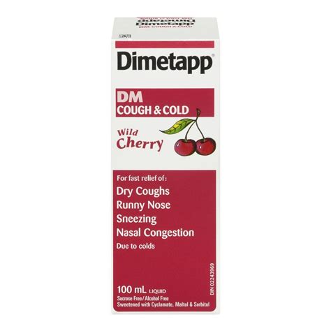 Buy Dimetapp Dm Cough And Cold Wild Cherry Flavour 100 Ml From Value Valet